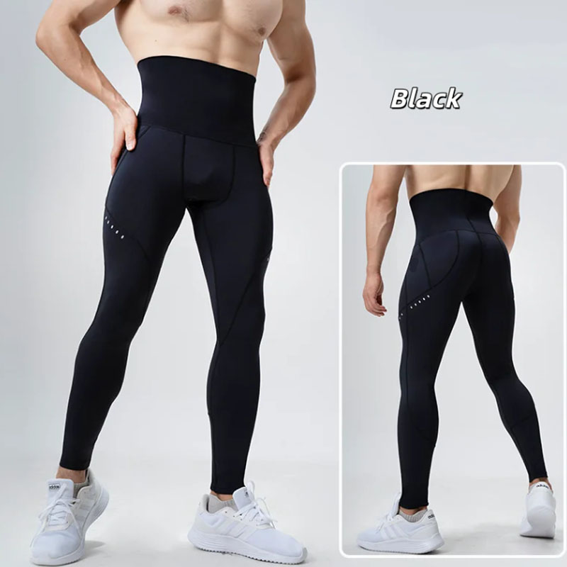 Compression Long Pant - Мужские компрессионные леггинсы с высокой талией,