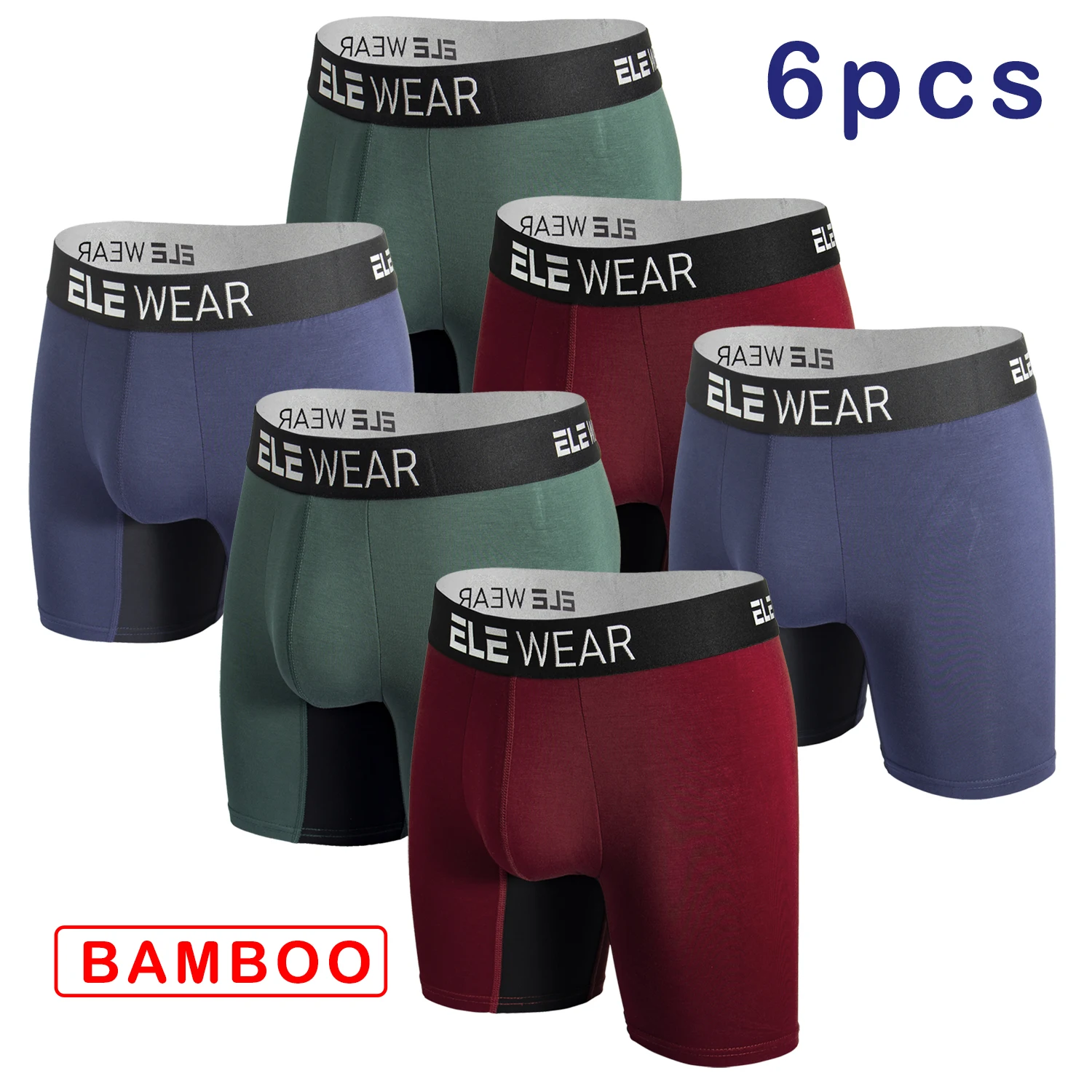 6 шт. мужских боксеров из бамб – обзор и цена Bamboo Fiber Trunk